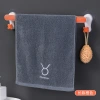Factory direct sales of long and short three-color heart-shaped hook shoe racks, no need for drilling, strong adhesive, Douyin best-selling towel racks Application Scenario